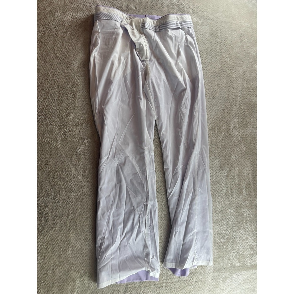 Banana Republic Logan Dress Pants Womens 8S Purple Flat Front Stretch Outdoor - Picture 5 of 11